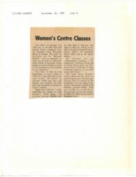 Woman's Centre classes