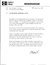 10th Anniversary Celebrations 1978-79