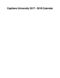 Calendar 2017-2018