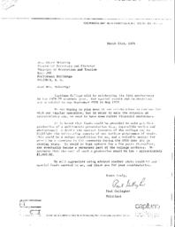 Letter from C. Peter Jones to Hon. Grace McCarthy