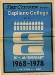 The Citizen salutes Capilano College on its 10th Anniversary 1968-1978: A place for all ages