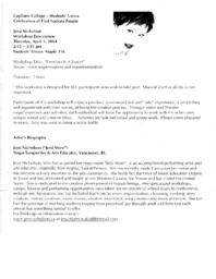 "Freedom is a Voice!": Focus: voice improvisation and experimentation