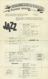 The Classical Joint: January/February Schedule