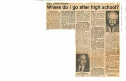 Where do I go after high school: Post-secondary education