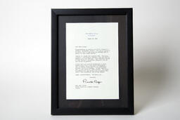 Congratulation letter, Leaders of Readers award: Joan Acosta