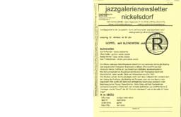 Jazz Galerie Newsletter Nickelsdorf