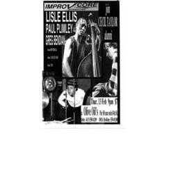 Improv Core Presents Lisle Ellis, Paul Plimley & Gregg Bendian: 