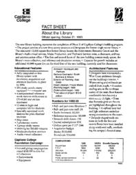 Fact Sheet About the Library
