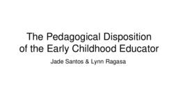 The Disposition of The Early Childhood Educator