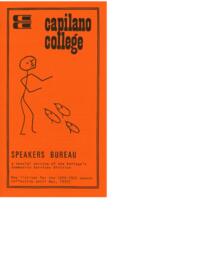 Speakers Bureau: New listings for the 1974-1975 season