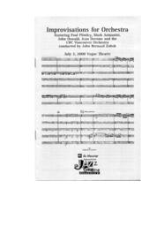 Improvisations for Orchestra