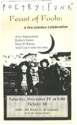 Feast of Fools: A Pre-Solstice Celebration: "Poetry! Funk"