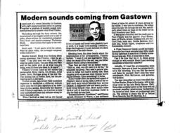 Modern sounds coming from Gastown