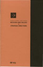 Capilano College Mission and Values & Strategic Directions