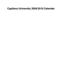 Calendar 2009-2010