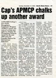 Cap's APMCP chalks up another award