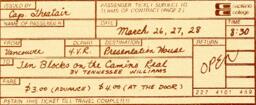 Ticket to Ten Blocks on the Camino Real