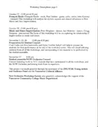 Workshop Descriptions: page 2