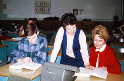 Instructor and students in class