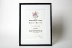 Certificate of Appreciation: Joan Acosta