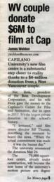 WV couple donate M to film at Cap: 