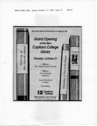 Grand opening of the new Capilano College library