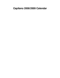Calendar 2008-09