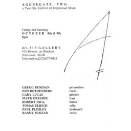 Aggregate Two: A Two Day Festival of Improvised Music