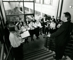 Singing in the stairwell