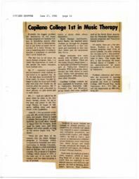 Capilano College 1st in Music Therapy