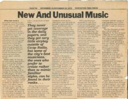 New And Unusual Music
