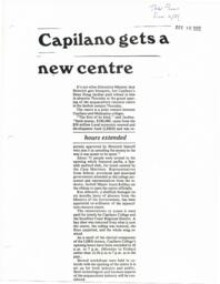 Capilano gets a new centre: Aquacentre is opened