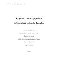 Nonprofit Youth Engagement: A Normalized Industrial-Complex