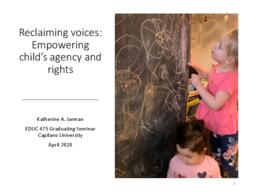 Reclaiming Voices: Empowering Child’s Agency and Rights