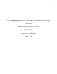 Exercise and rehabilitation program for gender affirming chest masculinization surgery
