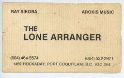 The Lone Arranger: Ray Sikora