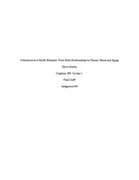 Attachment as a health blueprint: From early relationships to chronic illness and aging